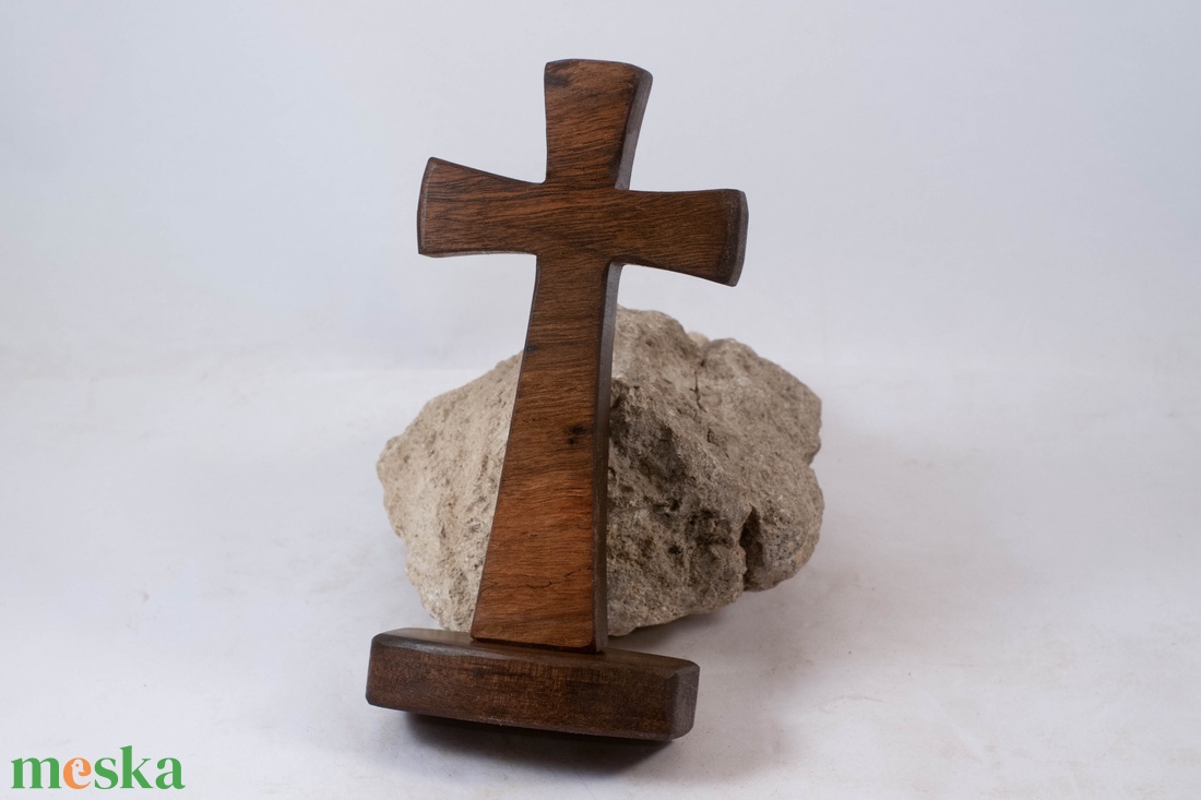 Fakereszt talpas, asztali kereszt - otthon & életmód - vallás - kereszt - Meska.hu