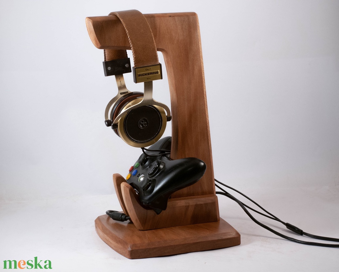 Fejhallgató, és kontroller tartó, asztali rendező - otthon & életmód - tárolás & rendszerezés - íróasztali tároló - Meska.hu