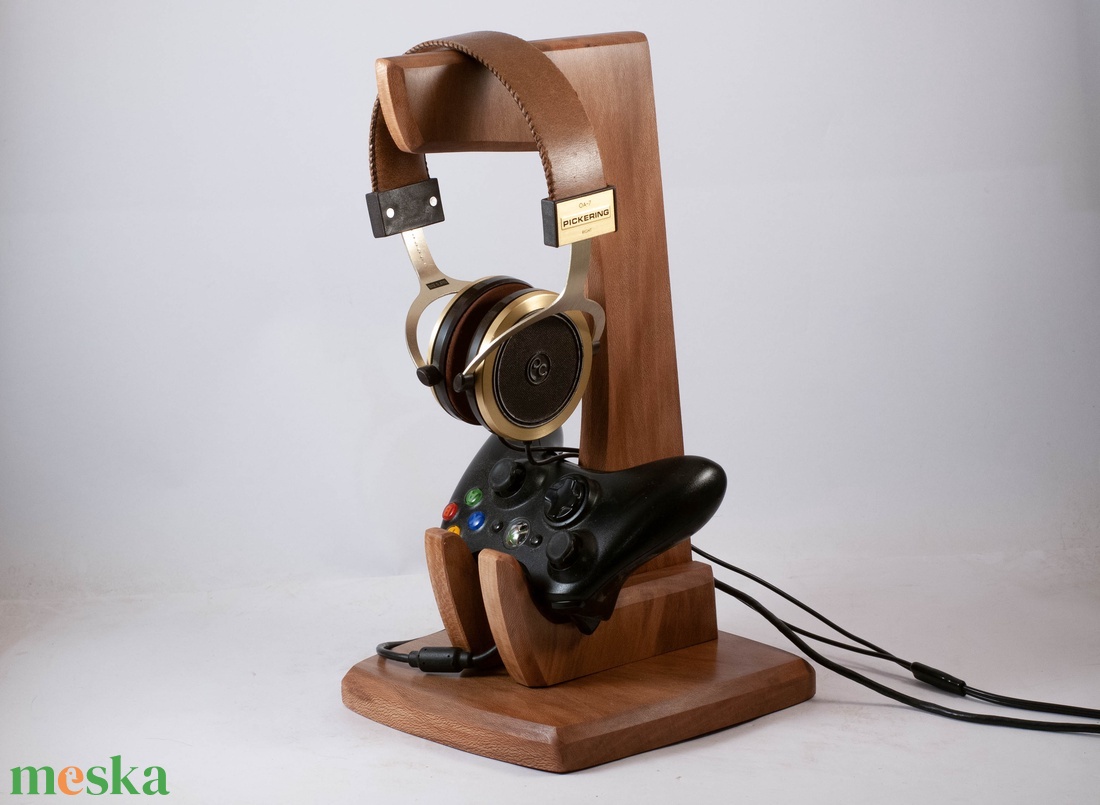 Fejhallgató, és kontroller tartó, asztali rendező - otthon & életmód - tárolás & rendszerezés - íróasztali tároló - Meska.hu