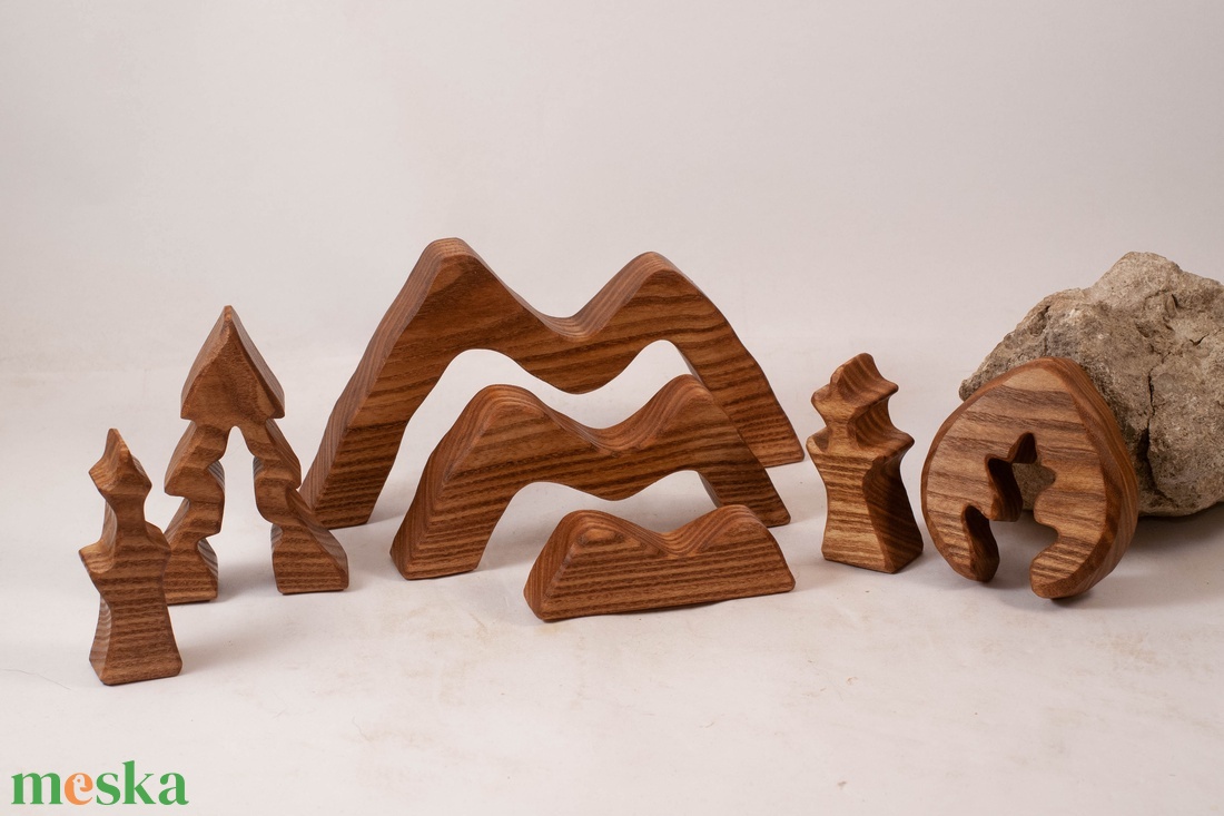  Fa tájképes kirakó, fa építő, kirakó - játék & sport - építőjáték - Meska.hu