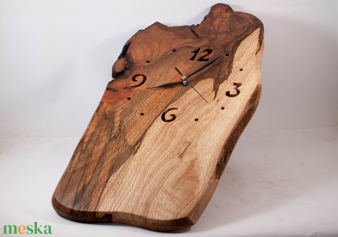 Fa falióra, rusztikus faóra,  - otthon & életmód - dekoráció - fali és függő dekoráció - falióra & óra - Meska.hu