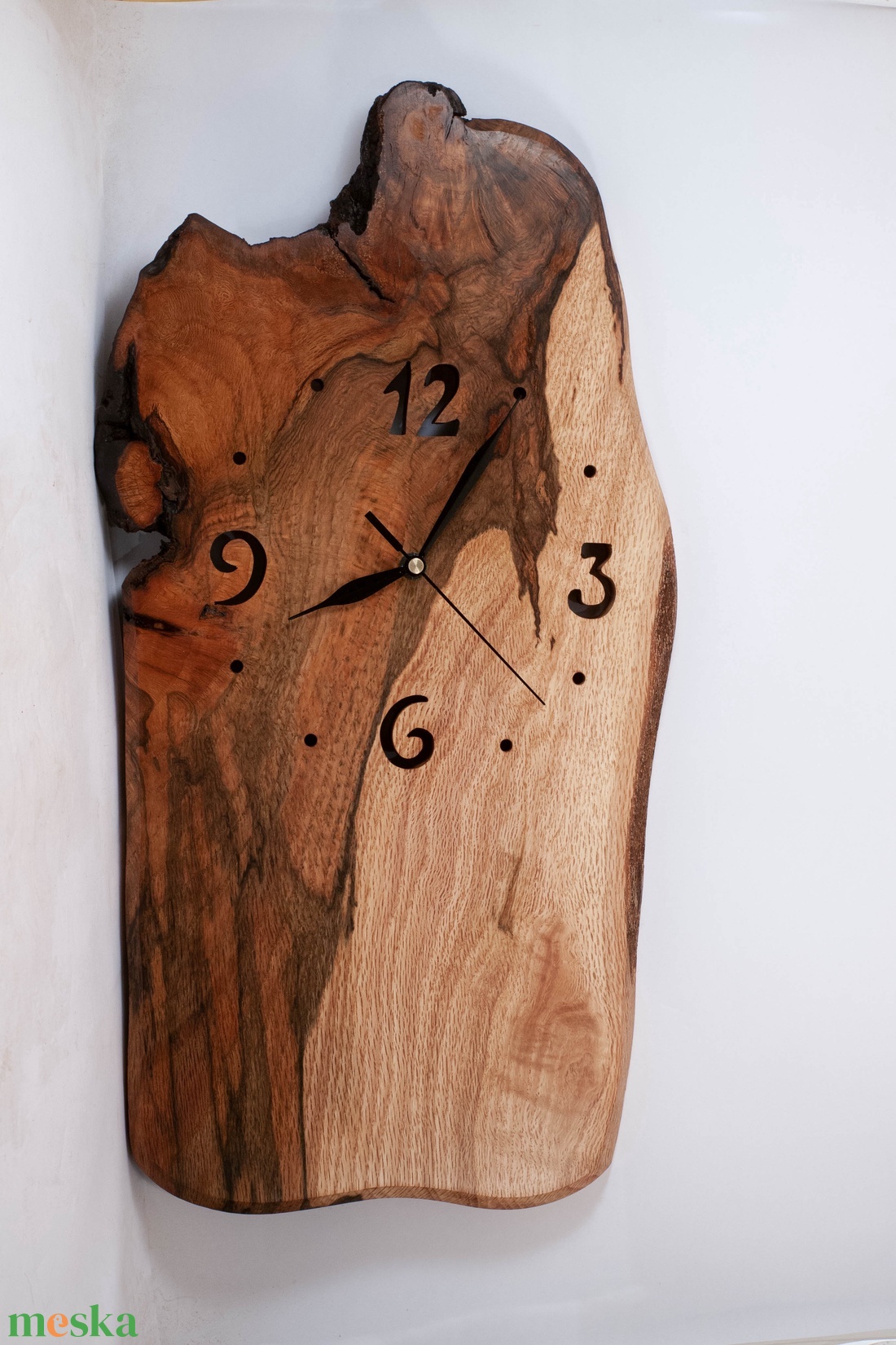 Fa falióra, rusztikus faóra,  - otthon & életmód - dekoráció - fali és függő dekoráció - falióra & óra - Meska.hu