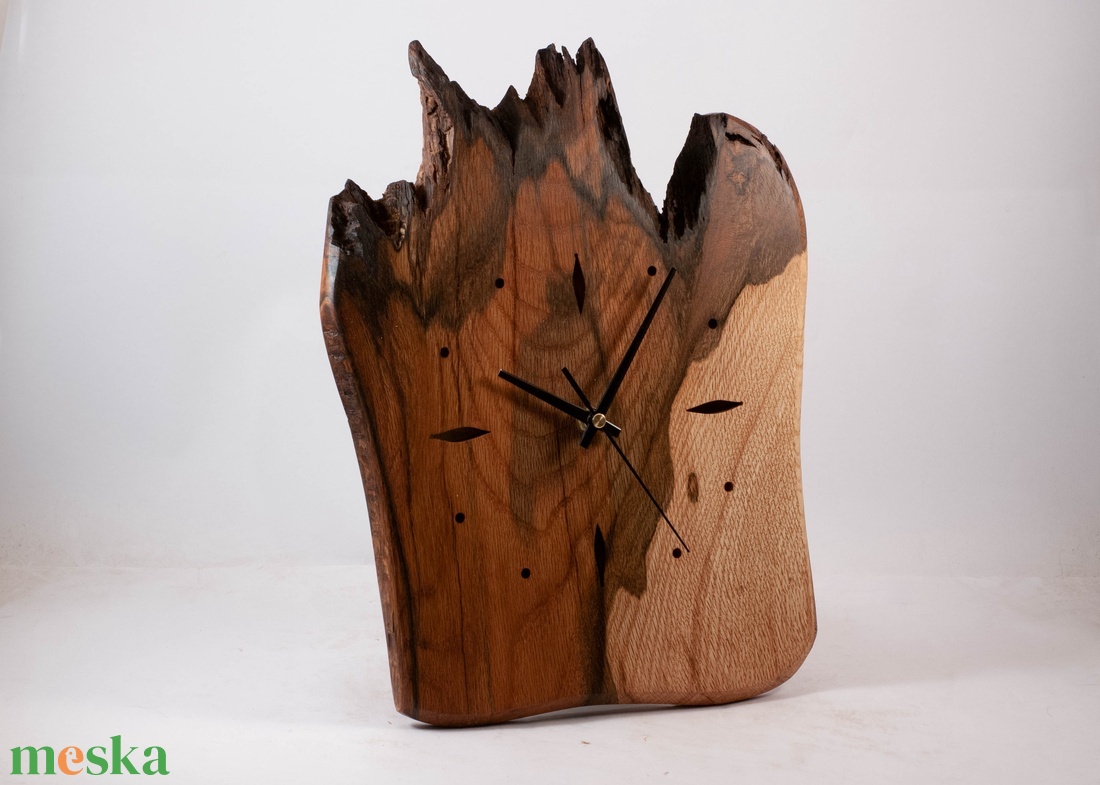 Fa falióra, rusztikus faóra,  - otthon & életmód - dekoráció - fali és függő dekoráció - falióra & óra - Meska.hu