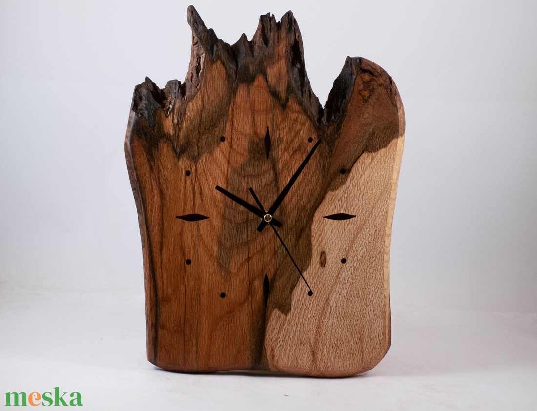 Fa falióra, rusztikus faóra,  - otthon & életmód - dekoráció - fali és függő dekoráció - falióra & óra - Meska.hu