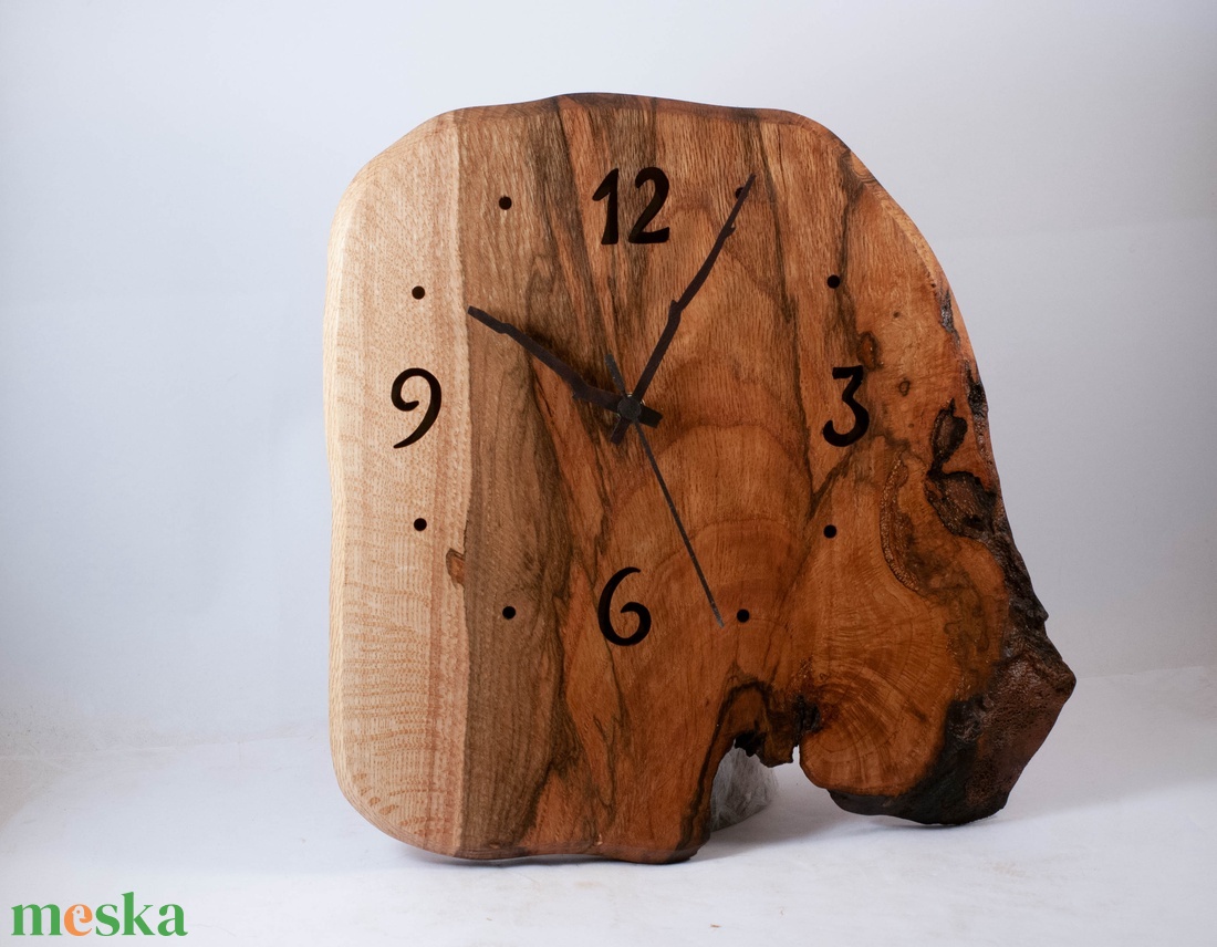 Fa falióra, rusztikus faóra,  - otthon & életmód - dekoráció - fali és függő dekoráció - falióra & óra - Meska.hu