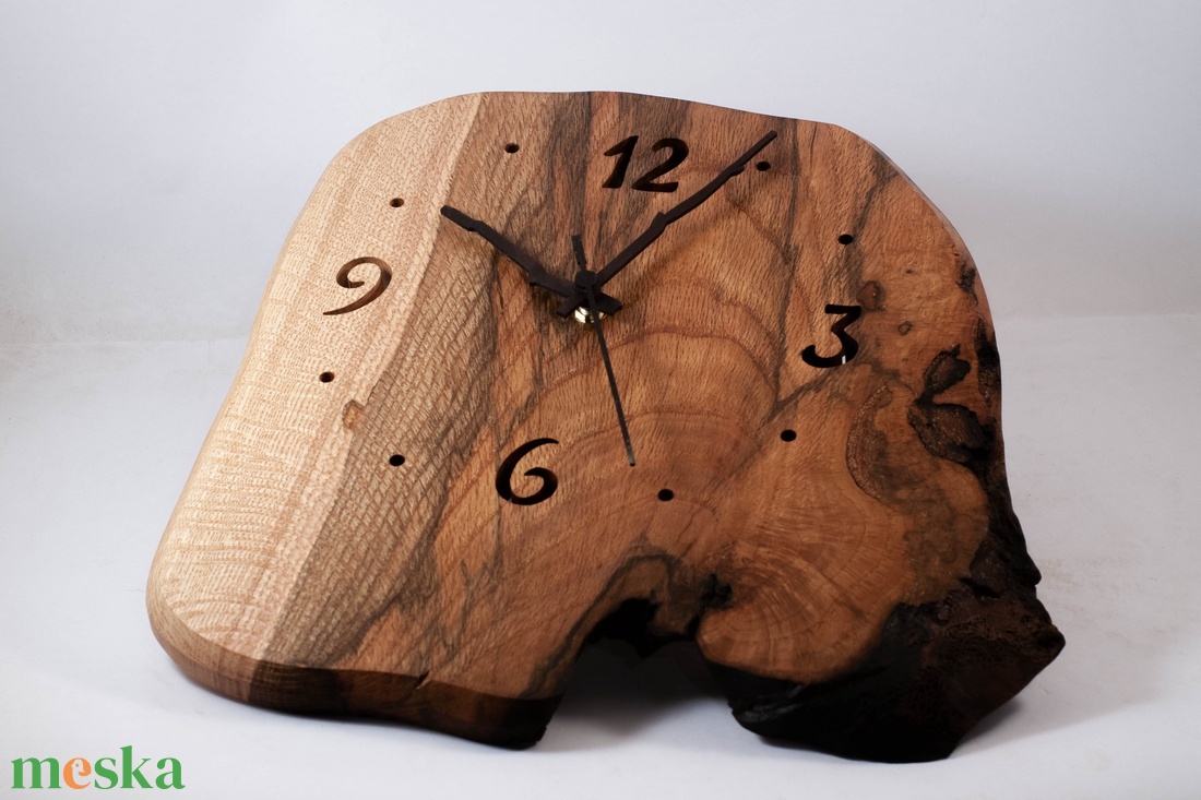 Fa falióra, rusztikus faóra,  - otthon & életmód - dekoráció - fali és függő dekoráció - falióra & óra - Meska.hu