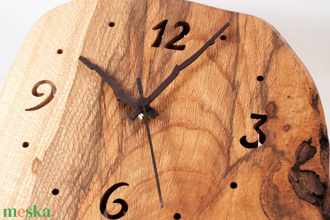 Fa falióra, rusztikus faóra,  - otthon & életmód - dekoráció - fali és függő dekoráció - falióra & óra - Meska.hu