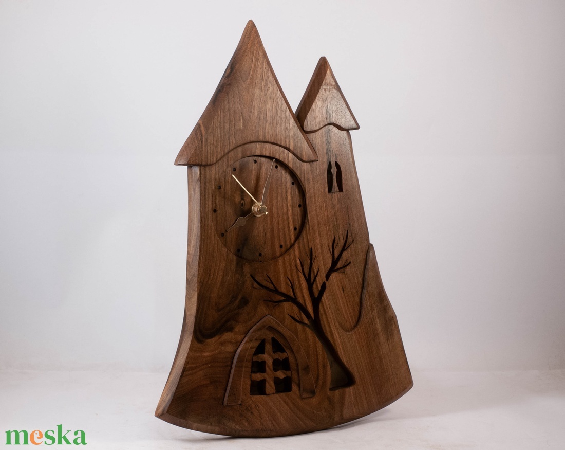 Tornyos falióra, fa falióra, faóra  - otthon & életmód - dekoráció - fali és függő dekoráció - falióra & óra - Meska.hu