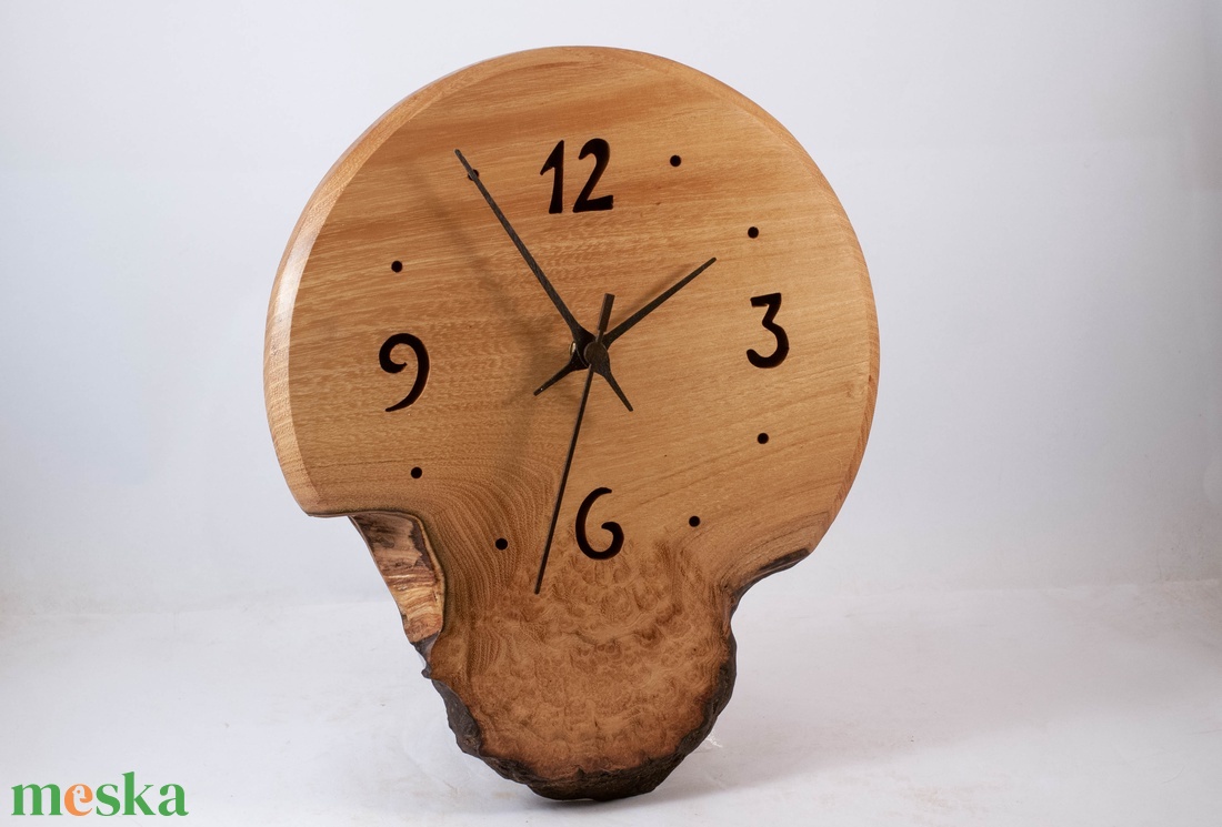 Fa falióra, rusztikus faóra,  - otthon & életmód - dekoráció - fali és függő dekoráció - falióra & óra - Meska.hu