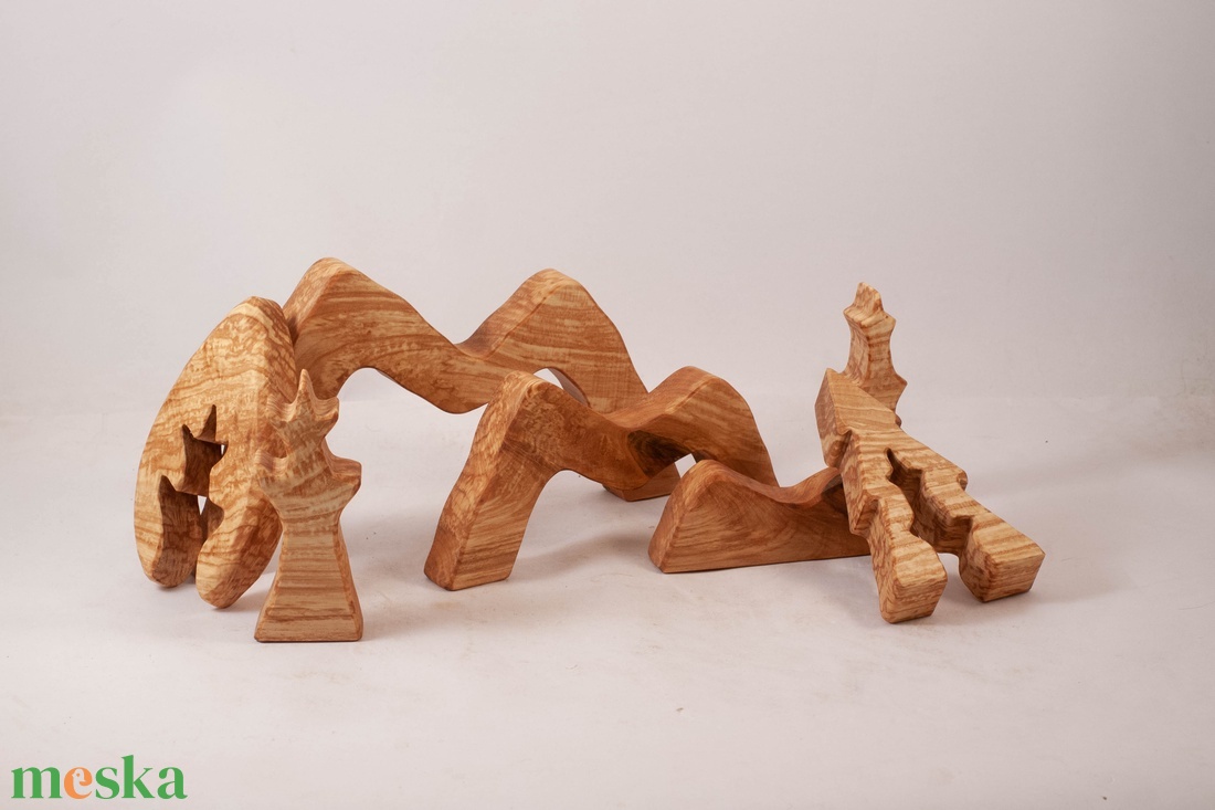  Fa tájképes kirakó, fa építő, kirakó - játék & sport - építőjáték - Meska.hu