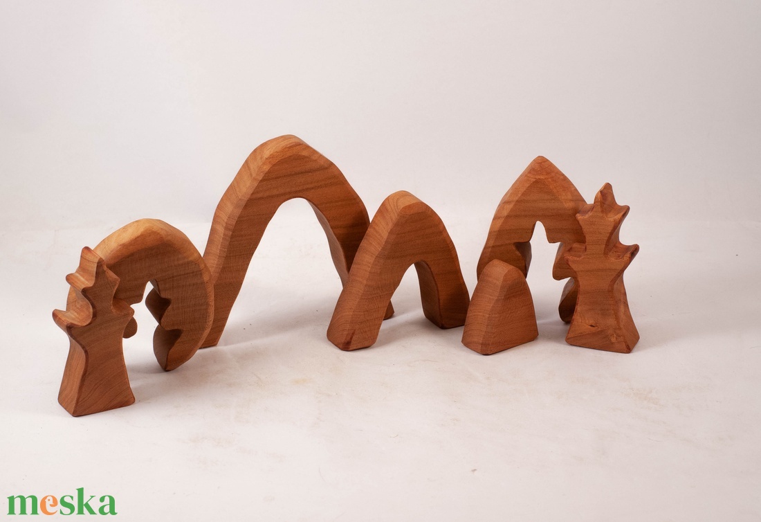  Fa tájképes kirakó, fa építő, kirakó - játék & sport - építőjáték - Meska.hu