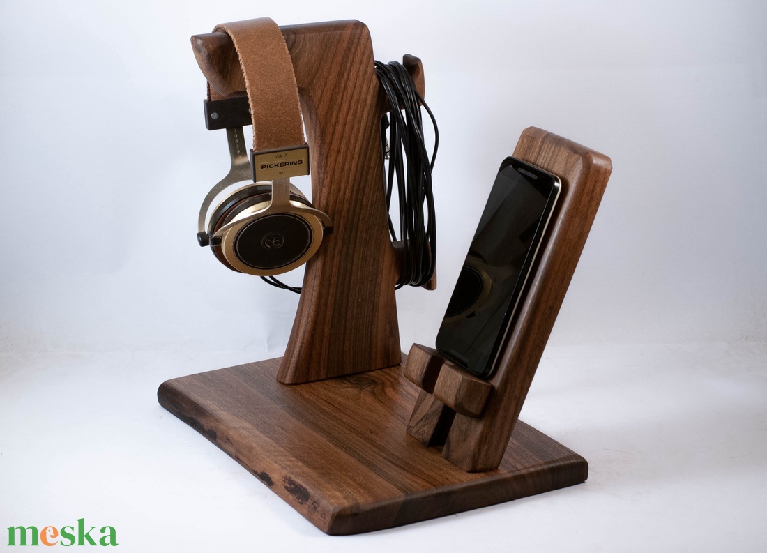 Fejhallgató tartó+ mobiltelefon tartó+ 3 toll tartó, asztali rendező - otthon & életmód - tárolás & rendszerezés - íróasztali tároló - Meska.hu