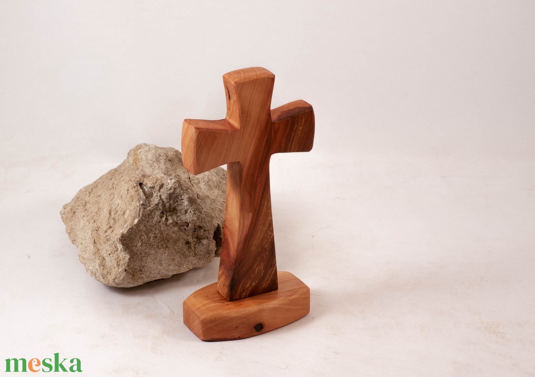Fakereszt talpas, asztali kereszt - otthon & életmód - vallás - kereszt - Meska.hu