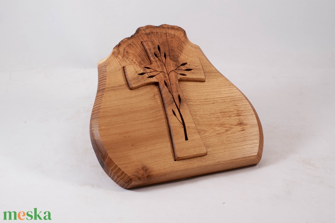 Mintás kereszt, fakereszt falidísz - otthon & életmód - vallás - kereszt - Meska.hu