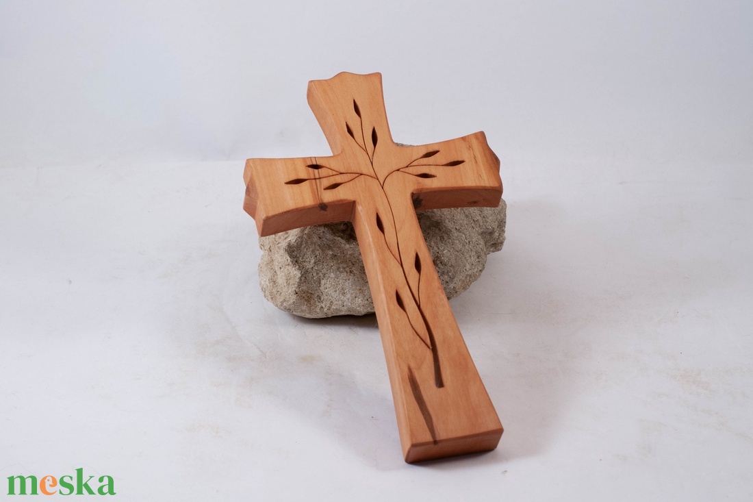 Mintás fakereszt, fali kereszt  - otthon & életmód - vallás - kereszt - Meska.hu