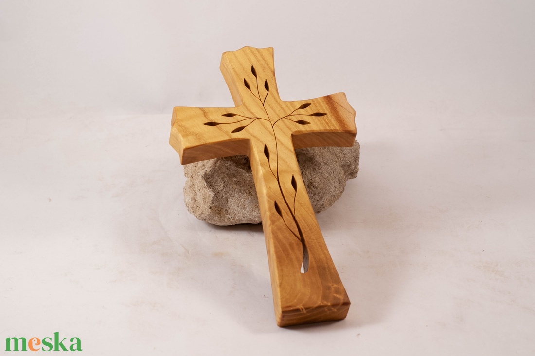 Mintás fakereszt, fali kereszt  - otthon & életmód - vallás - kereszt - Meska.hu