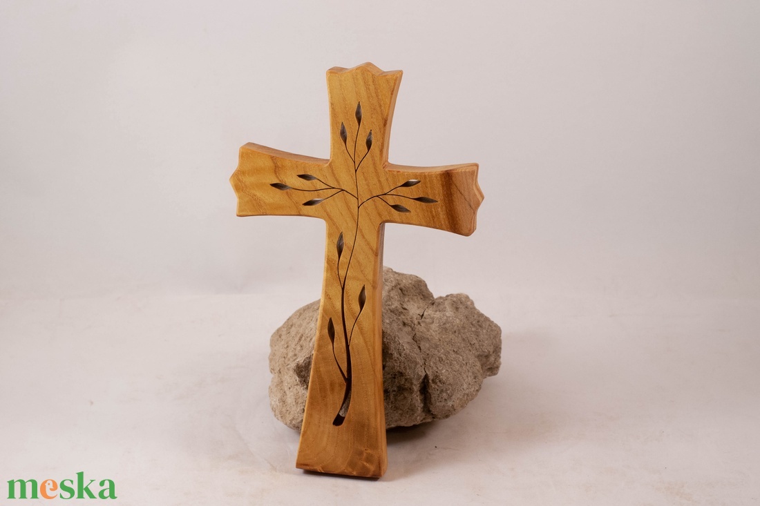 Mintás fakereszt, fali kereszt  - otthon & életmód - vallás - kereszt - Meska.hu
