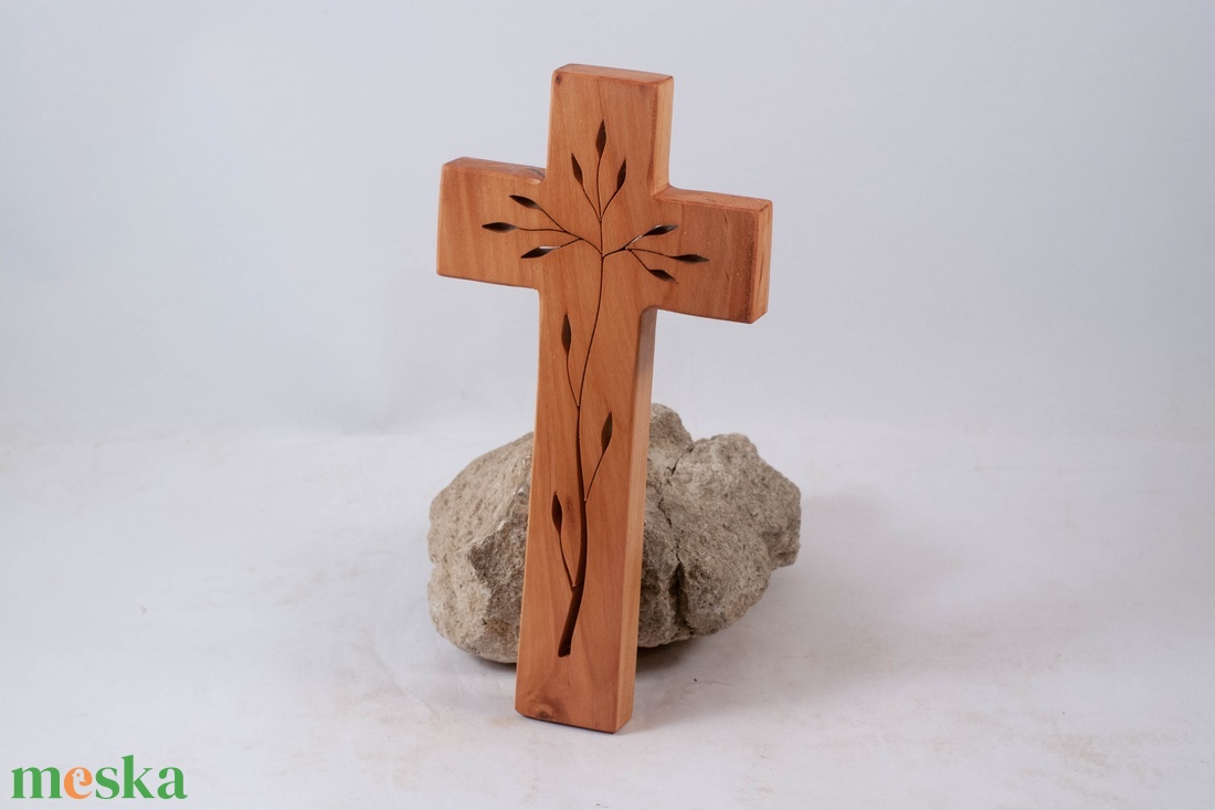 Mintás fakereszt, fali kereszt  - otthon & életmód - vallás - kereszt - Meska.hu