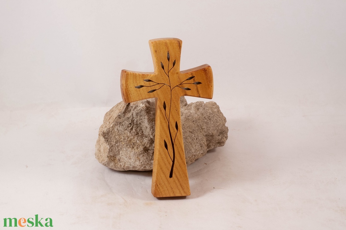 Mintás fakereszt, fali kereszt  - otthon & életmód - vallás - kereszt - Meska.hu