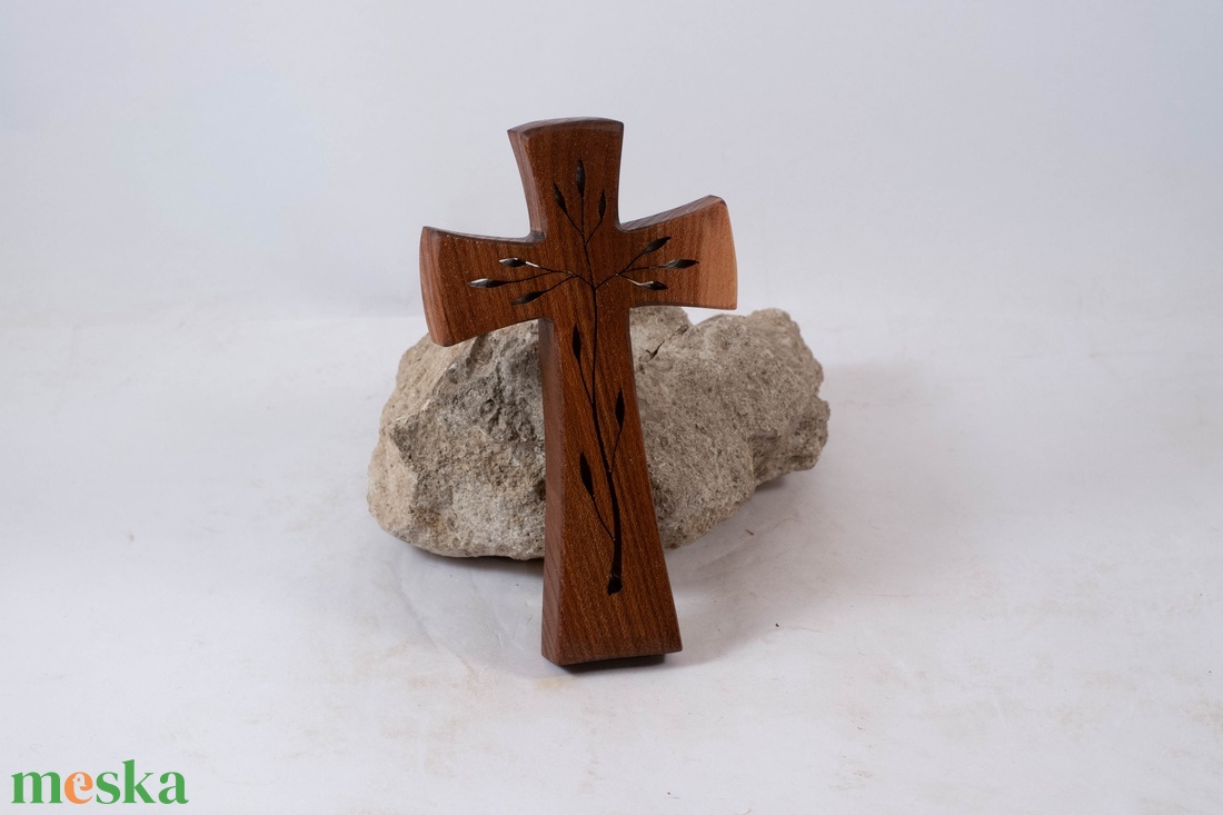Mintás fakereszt, fali kereszt  - otthon & életmód - vallás - kereszt - Meska.hu