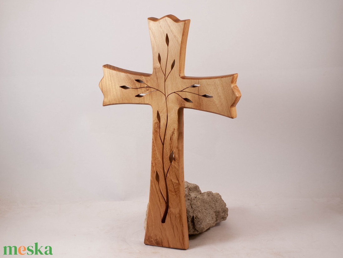 Mintás fakereszt, fali kereszt  - otthon & életmód - vallás - kereszt - Meska.hu
