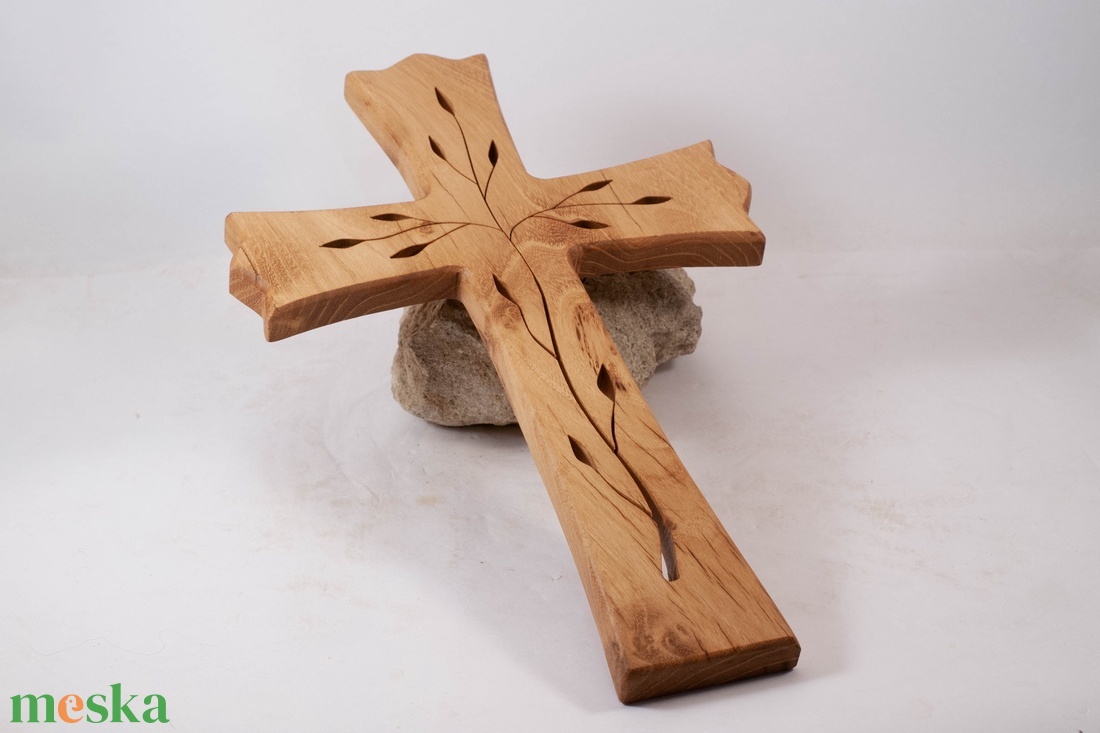 Mintás fakereszt, fali kereszt  - otthon & életmód - vallás - kereszt - Meska.hu