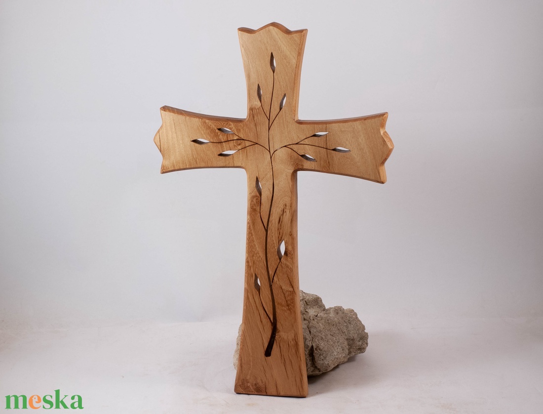 Mintás fakereszt, fali kereszt  - otthon & életmód - vallás - kereszt - Meska.hu