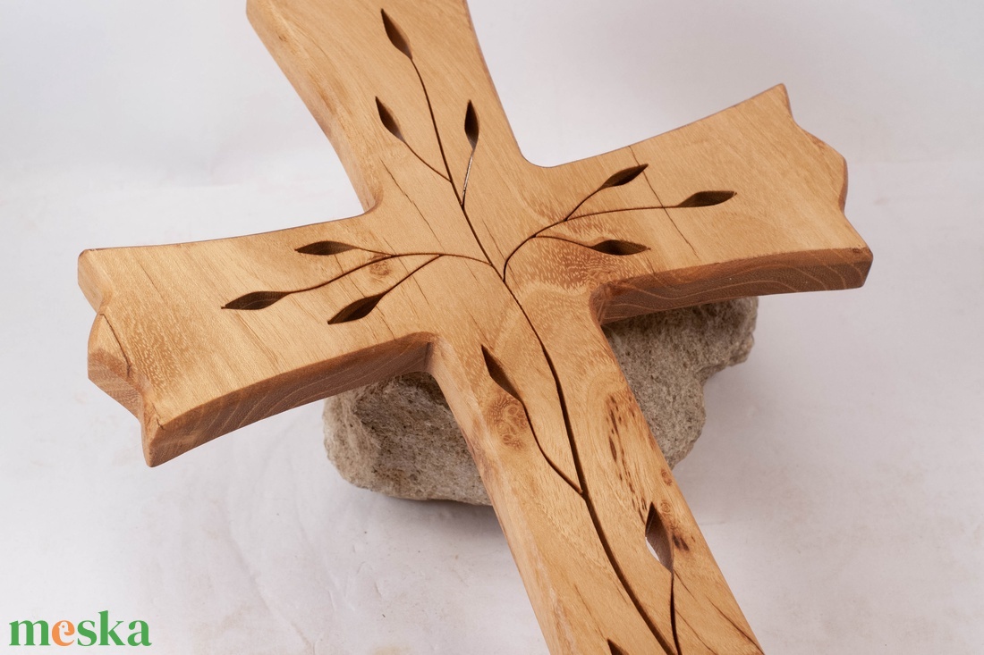 Mintás fakereszt, fali kereszt  - otthon & életmód - vallás - kereszt - Meska.hu