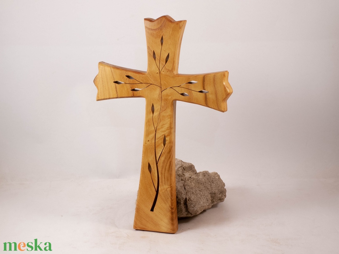 Mintás fakereszt, fali kereszt  - otthon & életmód - vallás - kereszt - Meska.hu