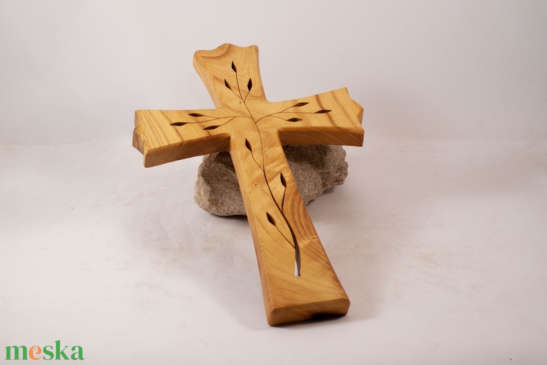 Mintás fakereszt, fali kereszt  - otthon & életmód - vallás - kereszt - Meska.hu