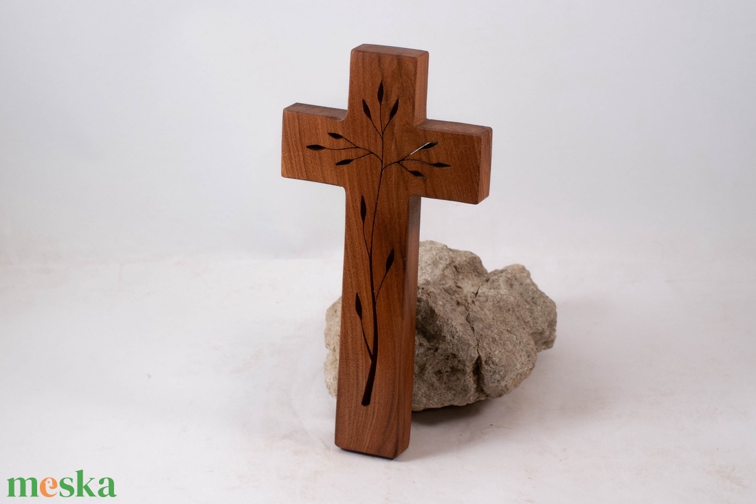 Mintás fakereszt, fali kereszt  - otthon & életmód - vallás - kereszt - Meska.hu