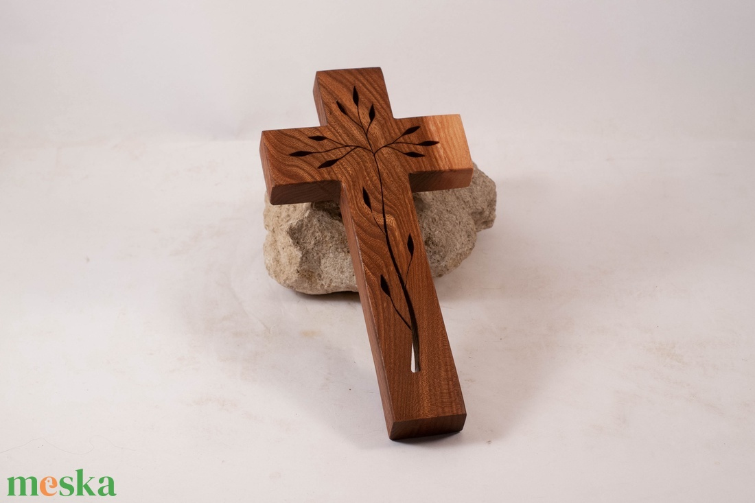 Mintás fakereszt, fali kereszt  - otthon & életmód - vallás - kereszt - Meska.hu