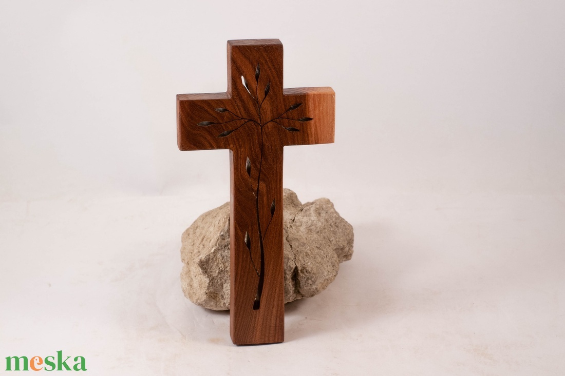 Mintás fakereszt, fali kereszt  - otthon & életmód - vallás - kereszt - Meska.hu