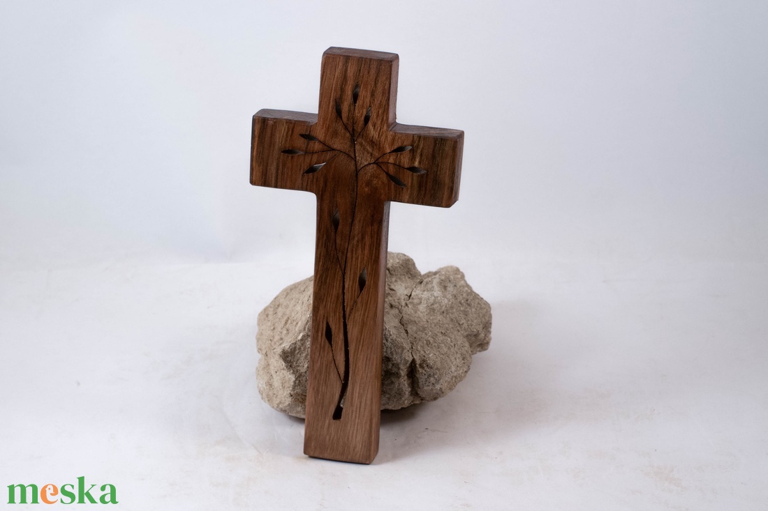 Mintás fakereszt, fali kereszt  - otthon & életmód - vallás - kereszt - Meska.hu