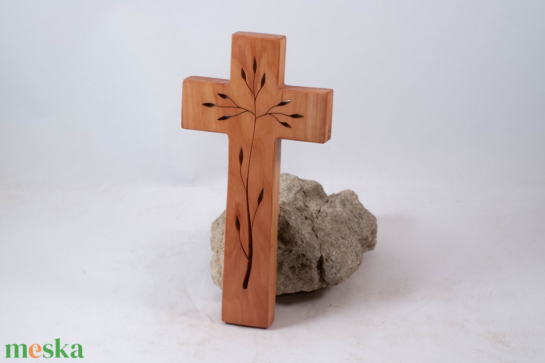 Mintás fakereszt, fali kereszt  - otthon & életmód - vallás - kereszt - Meska.hu