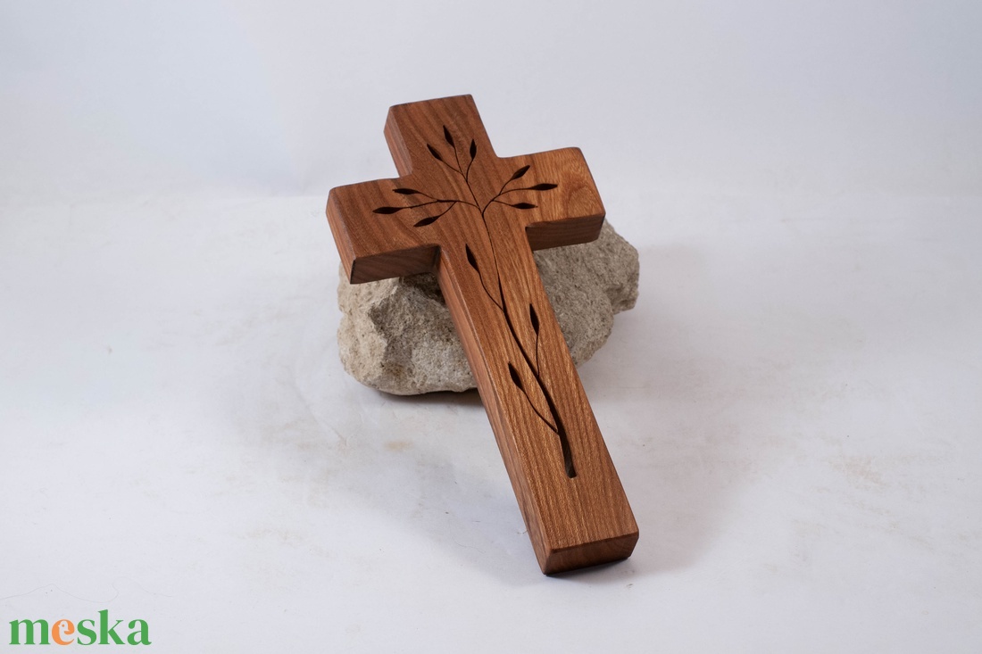 Mintás fakereszt, fali kereszt  - otthon & életmód - vallás - kereszt - Meska.hu