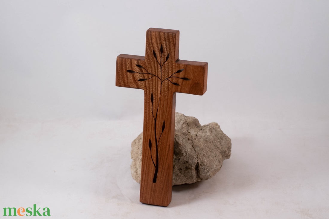 Mintás fakereszt, fali kereszt  - otthon & életmód - vallás - kereszt - Meska.hu