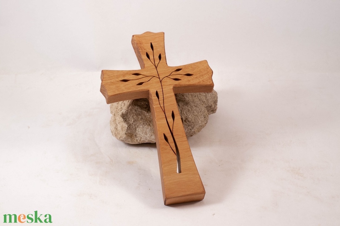 Mintás fakereszt, fali kereszt  - otthon & életmód - vallás - kereszt - Meska.hu