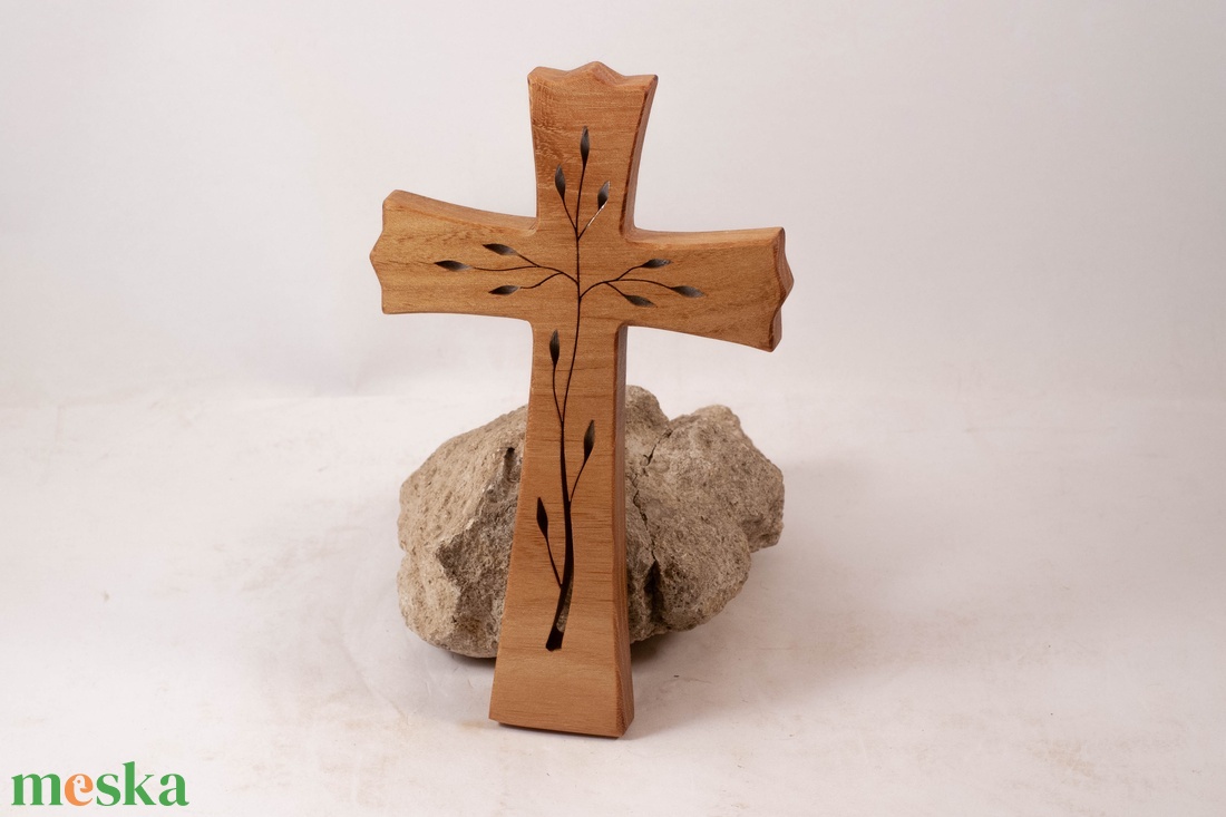 Mintás fakereszt, fali kereszt  - otthon & életmód - vallás - kereszt - Meska.hu