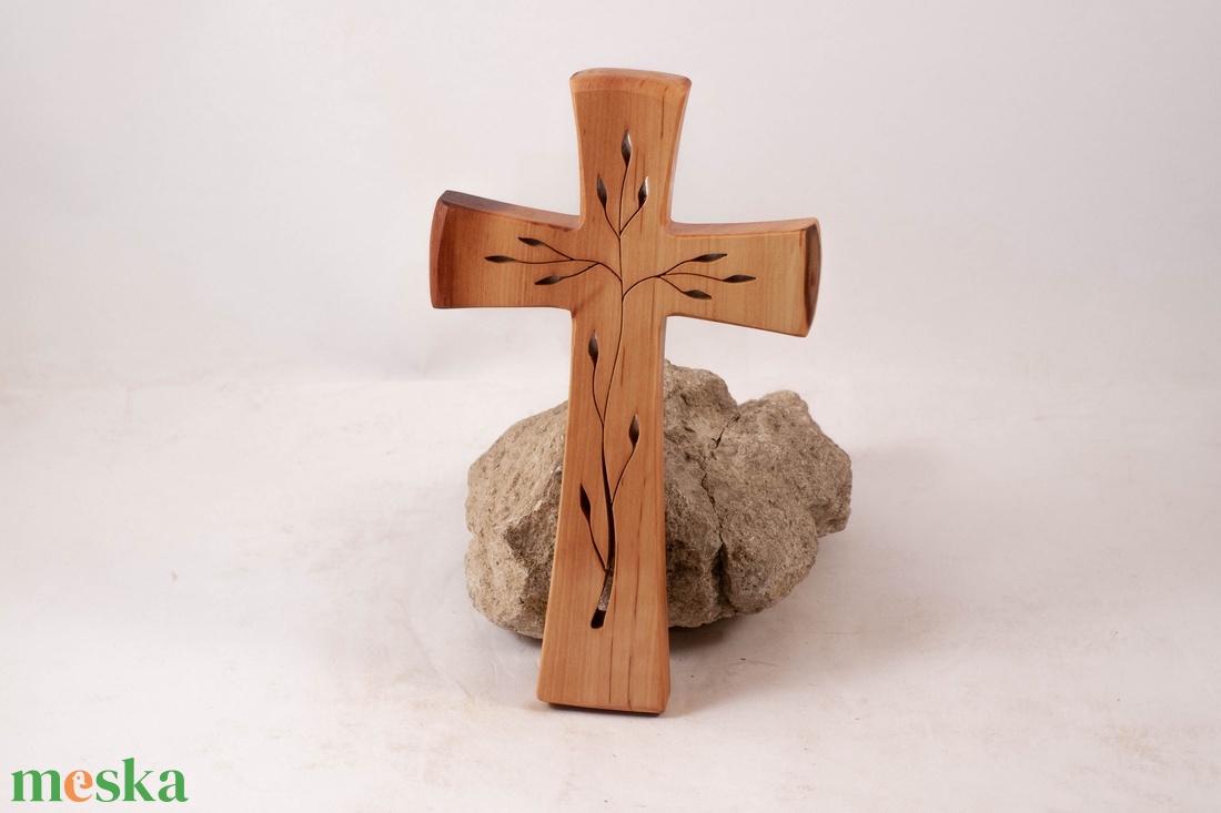 Mintás fakereszt, fali kereszt  - otthon & életmód - vallás - kereszt - Meska.hu