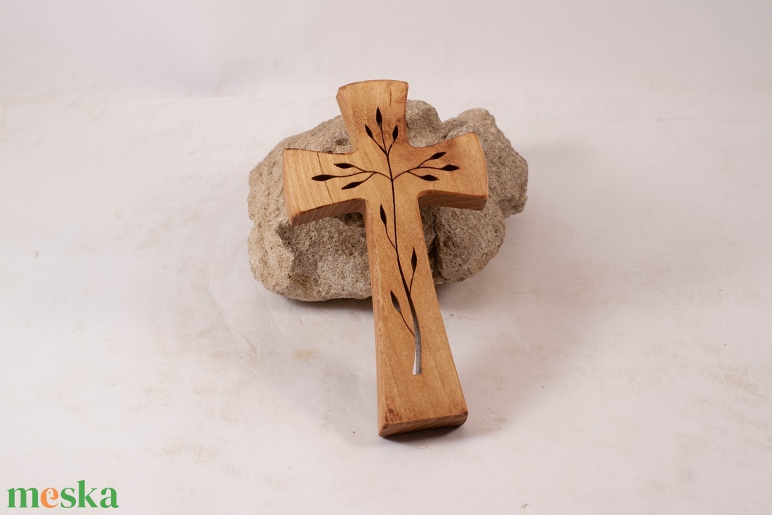 Mintás fakereszt, fali kereszt  - otthon & életmód - vallás - kereszt - Meska.hu