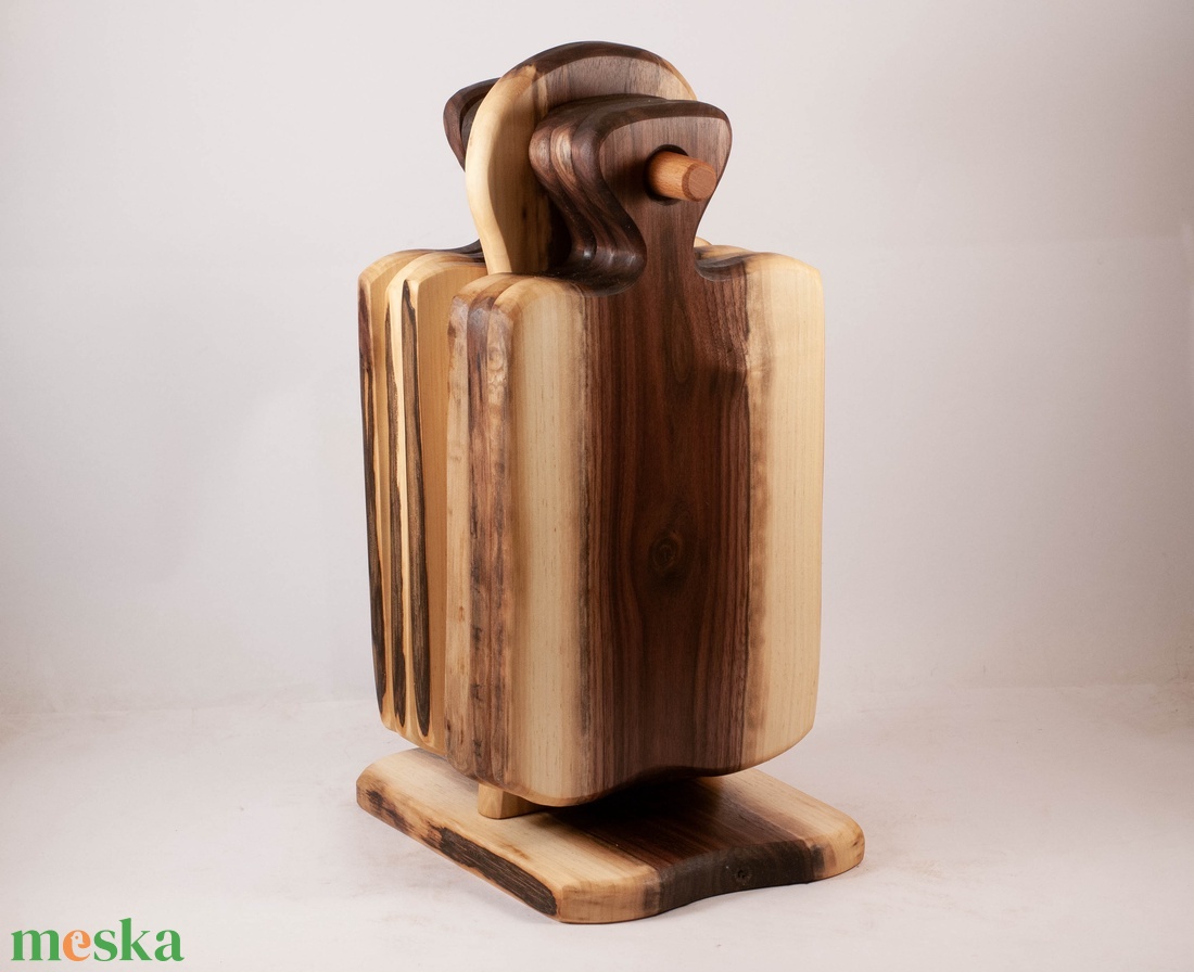  vágódeszka szett, tartóval 6 db-os - otthon & életmód - konyhafelszerelés, tálalás - sütés, főzés - vágódeszka - Meska.hu