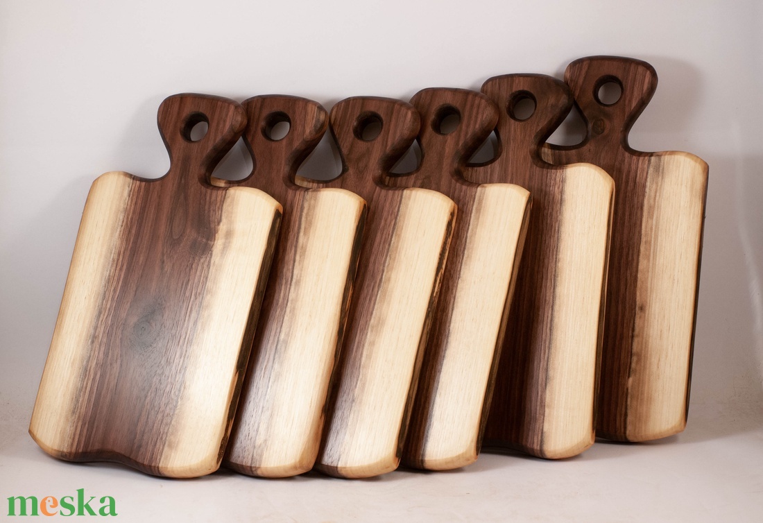  vágódeszka szett, tartóval 6 db-os - otthon & életmód - konyhafelszerelés, tálalás - sütés, főzés - vágódeszka - Meska.hu