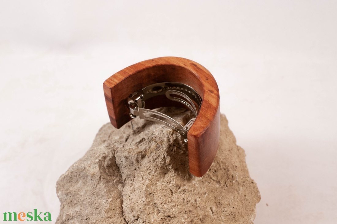 Ívelt fa franciacsat, hajcsat  - ruha & divat - hajdísz & hajcsat - hajdísz - Meska.hu