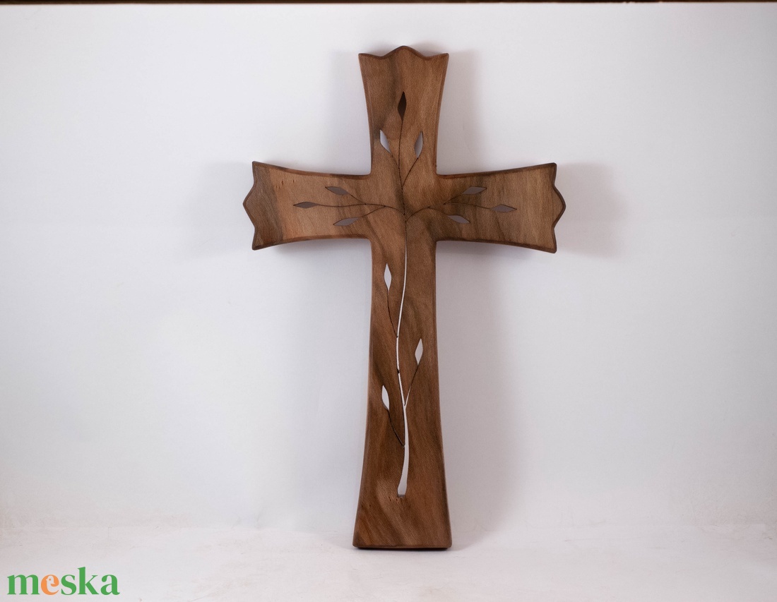 Mintás fakereszt, fali kereszt  - otthon & életmód - vallás - kereszt - Meska.hu