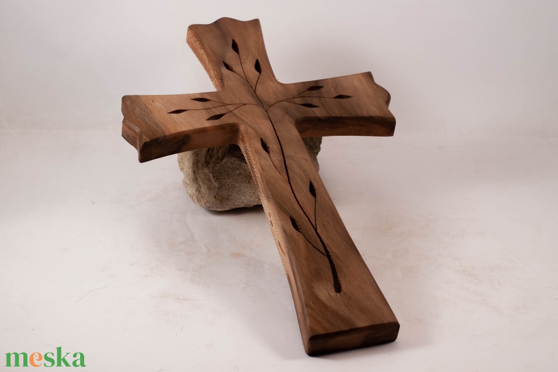 Mintás fakereszt, fali kereszt  - otthon & életmód - vallás - kereszt - Meska.hu