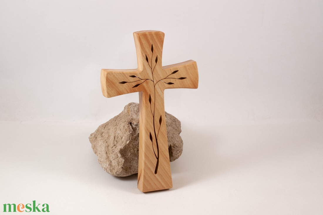Mintás fakereszt, fali kereszt  - otthon & életmód - vallás - kereszt - Meska.hu