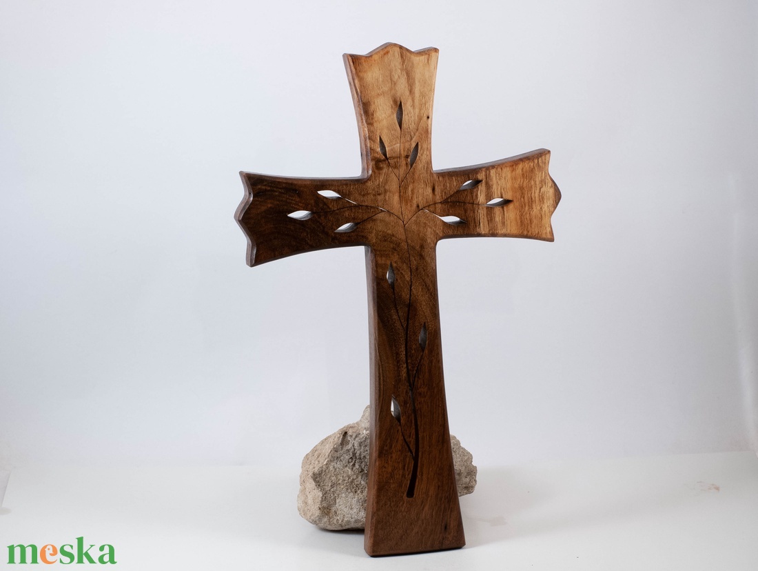 Mintás fakereszt, fali kereszt  - otthon & életmód - vallás - kereszt - Meska.hu