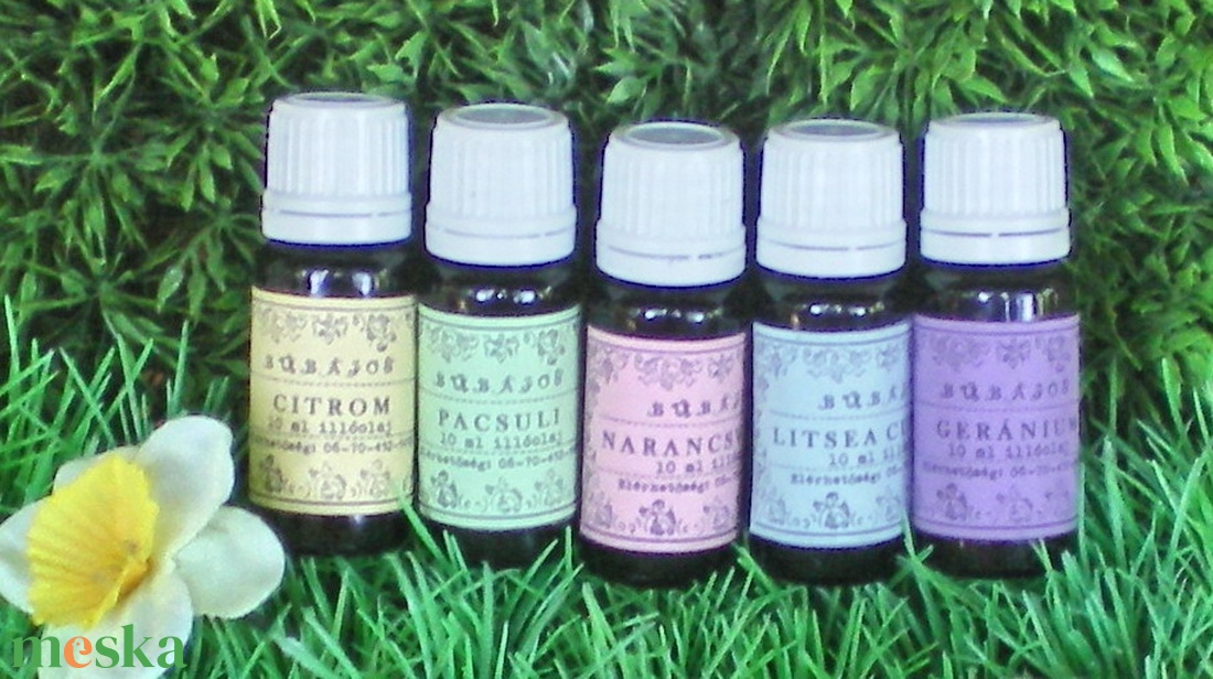 5X10 ml ILLÓOLAJ 100 % TISZTASÁGÚ 23 FÉLE ILLATBAN AKCIÓ!!! - kellékek & szerszámok - kozmetikai alapanyag - illóolajok - Meska.hu