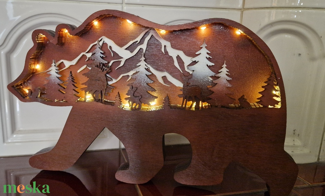 LED hangulatvilágítás, medve - otthon & életmód - lámpa - hangulatlámpa - Meska.hu